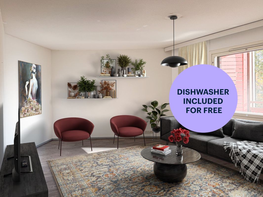 Virtuaalikalustettu - 1-bedroom apartment, Helsinki, Malminkartano