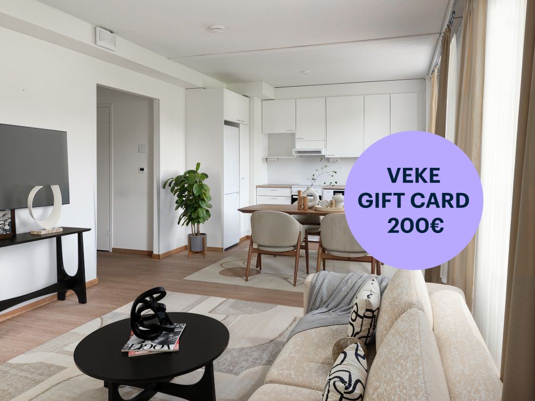 Kuva on sisustettu tekoälyn avulla - 1-bedroom apartment, Jyväskylä, Keskusta