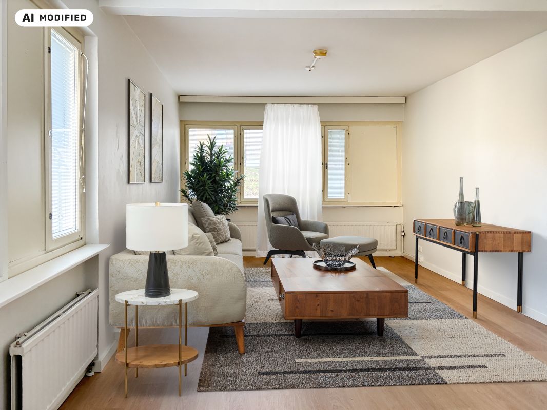 Kuva on sisustettu tekoälyn avulla - 2 bedrooms, Kuopio, Keskusta
