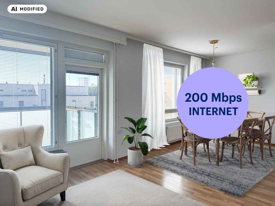 Kuva on sisustettu tekoälyn avulla. - 2 bedrooms, Helsinki, Herttoniemi