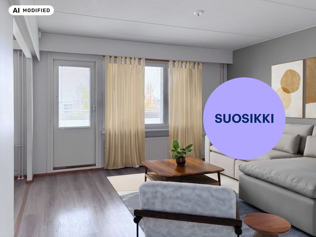 Kuva on sisustettu tekoälyn avulla - Kolmio, Oulu, Tuira