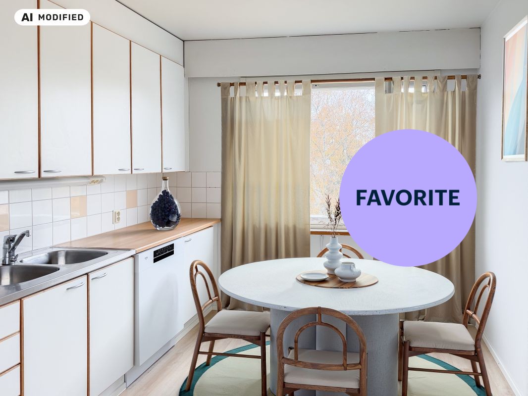 Kuva on sisustettu tekoälyn avulla - 2 bedrooms, Tampere, Lielahti