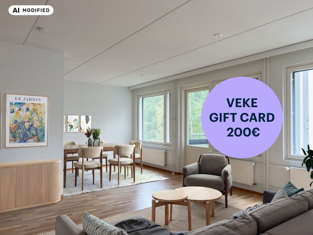 Sisustettu tekoälyn avulla - 2 bedrooms, Jyväskylä, Keljo