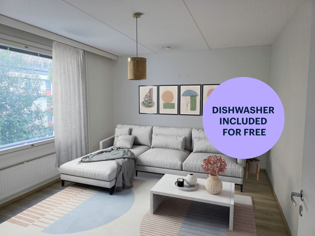 Virtuaalikalustettu - 1-bedroom apartment, Järvenpää, Jamppa