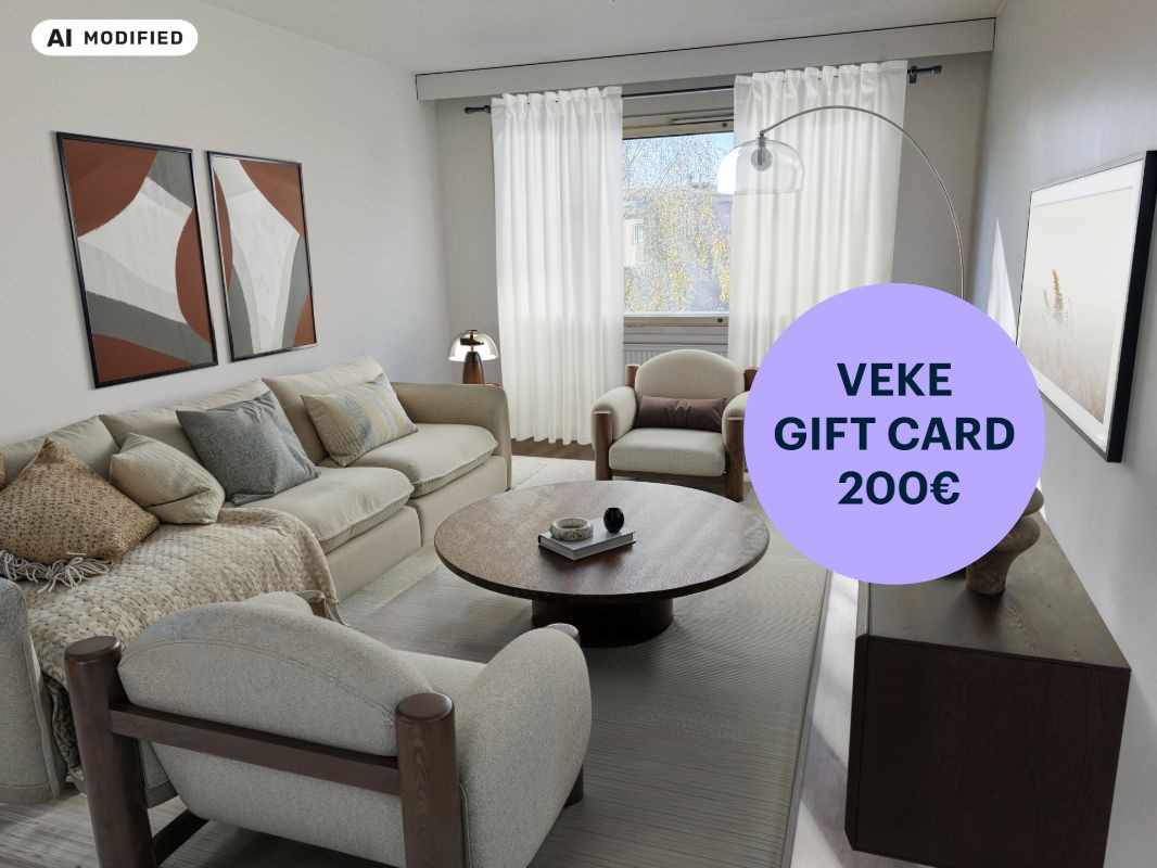 Kuva on sisustettu tekoälyn avulla - 3 bedrooms, Turku, Härkämäki