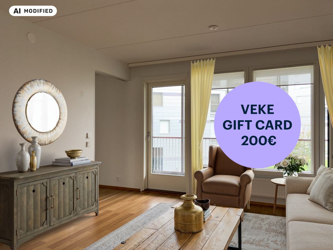 Kuva on sisustettu tekoälyn avulla - 1-bedroom apartment, Jyväskylä, Keskusta